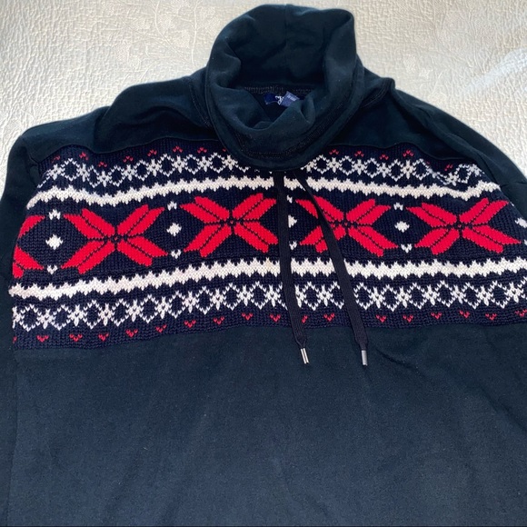 Chaps Cowl Neck Long Sleeve Christmas Holiday Sweater - Picture 6 of 8